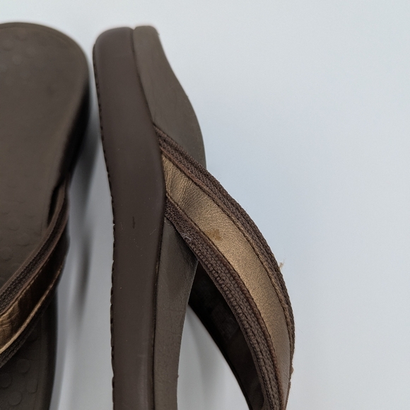 Vionic Women's Tide Brown Thong Sandals Arch Support Orthotic Flip Flop Casual - Picture 9 of 10